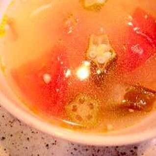 ☆トマトとオクラのスープ☆